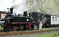 Die 99 516 der Mu­seums­bahn Schö­nhei­de ist die auf dem Pa­pier äl­tes­te be­triebs­fähi­ge IV K