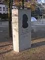 Steinernes Buch-Monument für Jean Paul, gegenüber dem Markgräflichen Opernhaus in Bayreuth