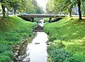 Betonbrücke der Hindenburgstraße über den Mistelbach