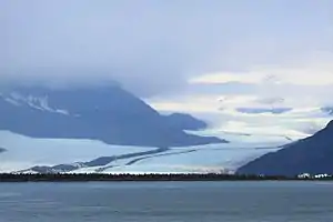 Blick von der Resurrection Bay auf den Bear-Gletscher