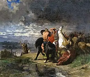 Évariste-Vital Luminais,Kampf der Römer gegen die Gallier.