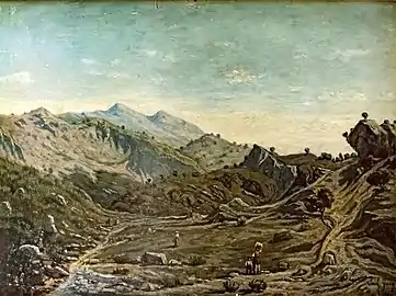 Paul Guigou, Die Hügel von Saint-Loup (1856).