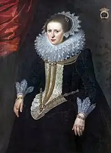 Paulus Moreelse,Madame Van Schurman.