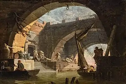 Henry d'Arles,Weizengeschäft am Ufern des Tiber.