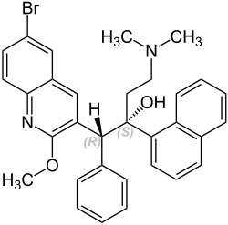 Strukturformel von Bedaquilin