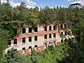 Südfassade des Alpen-Hauses vom Baumkronenpfad aus gesehen, 2018