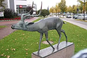 sowie die schreitende Gazelle in Sichtweite …