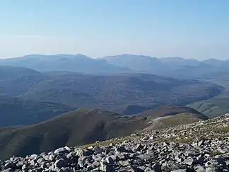 Grampian Mountains (Cairngorms) von Süden (Beinn a' Ghlò)
