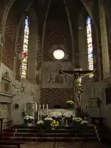 Gotische Fresken im Chorraum der Kirche
