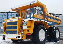 Ein BelAZ-75581 im Jahr 2015