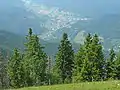 Blick vom Belchen auf Untermünstertal