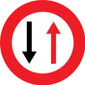B19: Vorrang des Gegenverkehrs