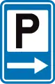 F59: Ankündigung eines Parkplatzes