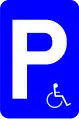 E9a: Parken, nur Schwerbehinderte
