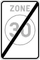 F4b: Ende einer Tempo-30-Zone