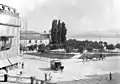 1884, Blick nach Südwesten. Links der Pappeln die alte Tonhalle