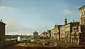 Bernardo (Canaletto) Bellotto (1721–1780) Ansicht der Via di Ripetta in Rom, 1742–1744, Foto: © Kunstpalast - Inken M. Holubec, Restaurierungszentrum Landeshauptstadt Düsseldorf -ARTOTHEK