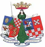 Wappen des Komitats Bjelovar-Križevci(Belovár-Kőrös/Belovár-Kreutz)