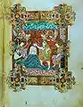 Taufe Christi im Jordan, aus dem St. Ethelwold Gebetbuch, 10. Jahrhundert