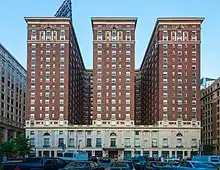Das ehemalige Benjamin Franklin Hotel in Philadelphia (1924).