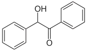 Strukturformel von Benzoin