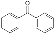Strukturformel von Benzophenon