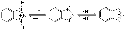 Protolysegleichgewichte von 1H-Benzotriazol