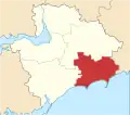 Rajon Berdjansk in der Ukraine
