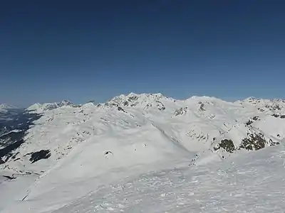 Die Roccabella, aufgenommen vom Piz Grevasalvas.
