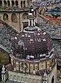Kuppel der Colleoni-Kapelle. Blick vom Campanone nach Süden.
