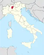 Lage innerhalb Italiens
