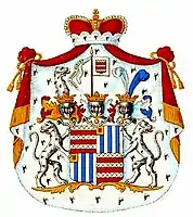 Wappen der Grafen Berghe von Trips