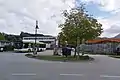 Bus Nr. 21 in der Haltestelle Lengfelden Siedlung
