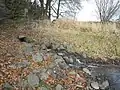 Auslass der Verrohrung am Sichelbachreservoir (2019)