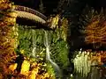 Beleuchtete Wasserspiele – Teufelsbrücke