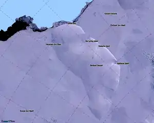 Karte der Berkner-Insel