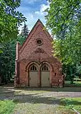 Die neugotische Friedhofskapelle aus dem Jahr 1863