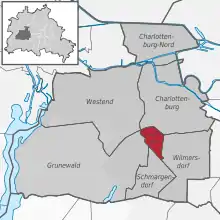 Ortsteile des Bezirks Charlottenburg-Wilmersdorf