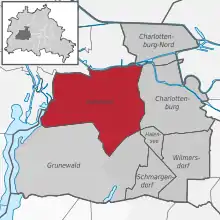 Ortsteile des Bezirks Charlottenburg-Wilmersdorf