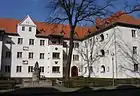 Genoveva-Brunnen vor der Harriesstraße 8/10