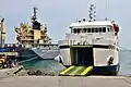 Die Berlin Nakroma im Hafen von Dili