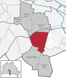Ortsteile des Bezirks Tempelhof-Schöneberg