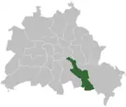 Lage Bezirk Treptow in Berlin