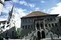 Berner Rathaus mit Kirche St. Peter und Paul
