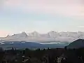 Blick vom Münsterturm: Eiger, Mönch und Jungfrau