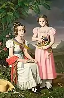 Porträt zweier Mädchen 1830