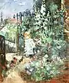 Berthe Morisot,Kind zwischen Stockrosen, 1881