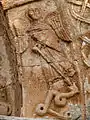 Der Erzengel Michael tötet einen Lindwurm