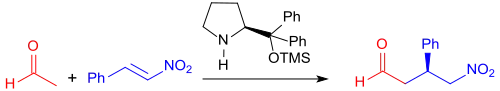 Enantioselektive Addition an β-Nitrostyrol