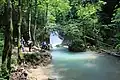 Vaioaga-Wasserfall am Unterlauf